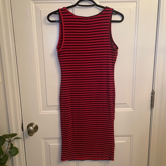 Motherhood Maternity Striped Scoop Neck Tank Dress - Picture 3 of 5